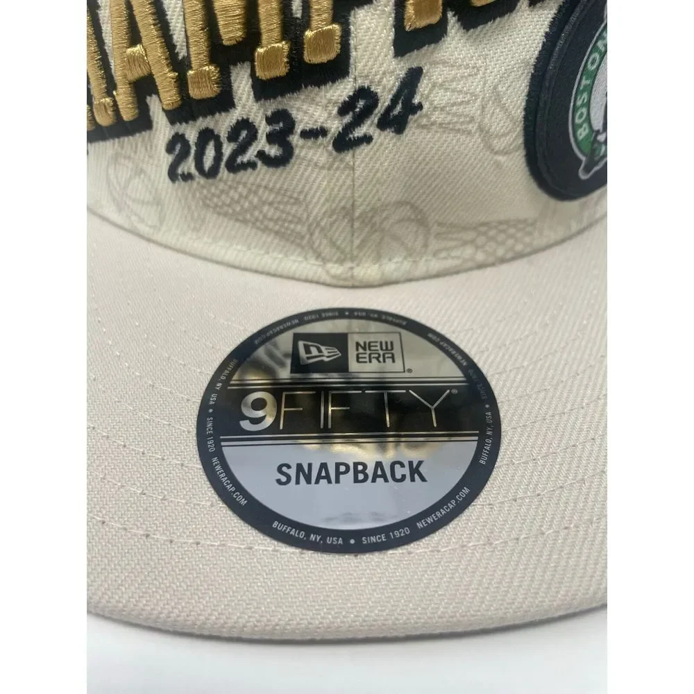 Boston Celtics New Era 2024 NBA Finals Champions Locker Room 9FIFTY Snapback Hat